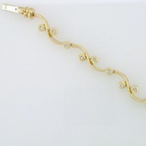 Diamond Bracelet .43TDW 14KT Yellow Gold